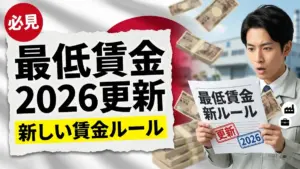 日本最低賃金更新2026